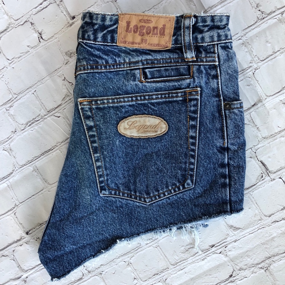 VINTAGE LEGEND HIGH WAISTED JEAN SHORTS